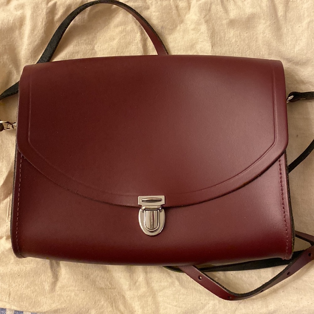 Cambridge Satchel Co. oxblood shoulder bag